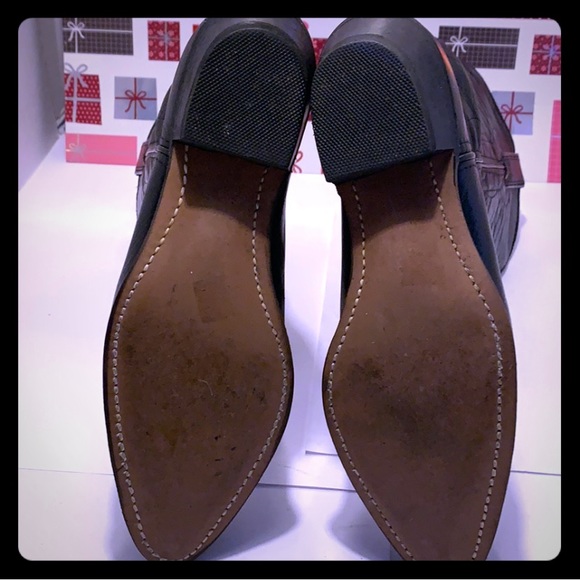 GentlyUsed DURANGO Mens Black Leather Boots: 7.5 - Picture 6 of 8